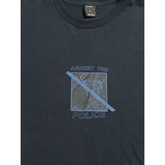 10.Deep Arrest The Police‎ T Shirt Size Small Navy Blue Double Sided Made In USA - Picture 2 of 8